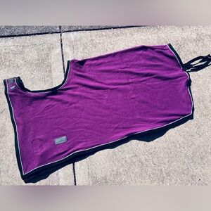 Dover Saddlery Rider’s International™ Fleece Quarter Sheet purple horse size